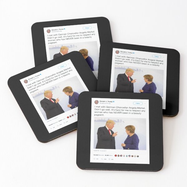 Item preview, Donald Trump Tweet - Angela Merkel  Premium | Perfect Gift designed and sold by coraobpat.