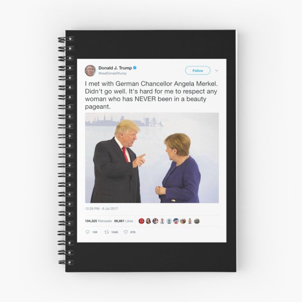 Item preview, Donald Trump Tweet - Angela Merkel  Premium | Perfect Gift designed and sold by coraobpat.