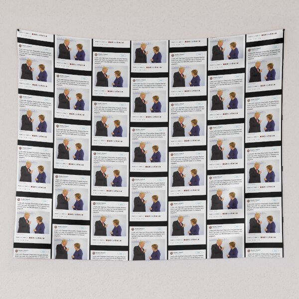 Item preview, Donald Trump Tweet - Angela Merkel  Premium | Perfect Gift designed and sold by coraobpat.