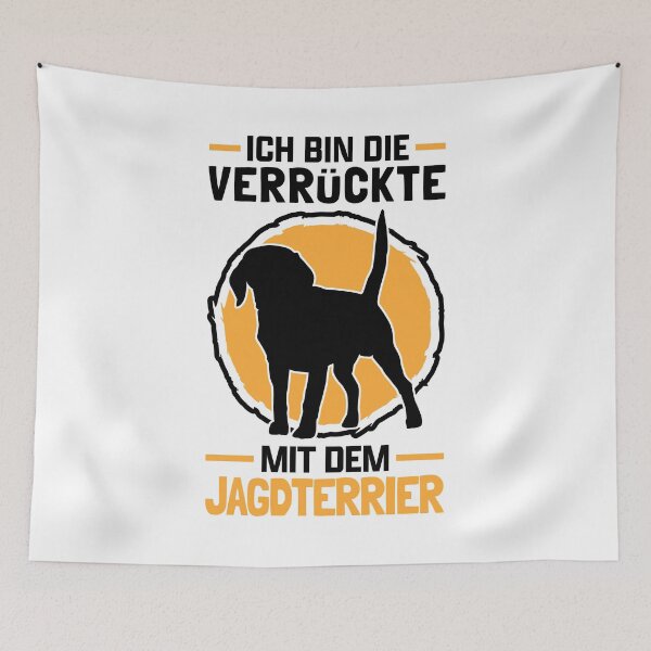 Artikelvorschau, Deutscher Jagdterrier Verrückte Jagdhund Jägerin entworfen und verkauft von madgrfx.
