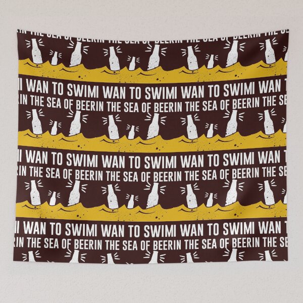 Item preview, I WANT TO SWIM IN THE SEA OF BEER designed and sold by MarkyShoppe.