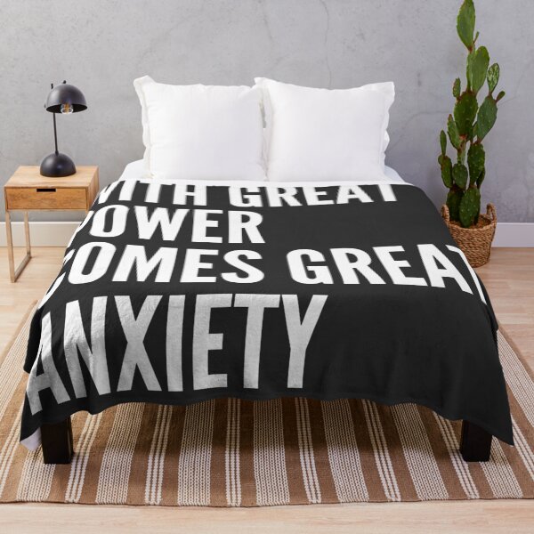 Item preview, With great power comes great ANXIETY designed and sold by iwaya-bazaar.