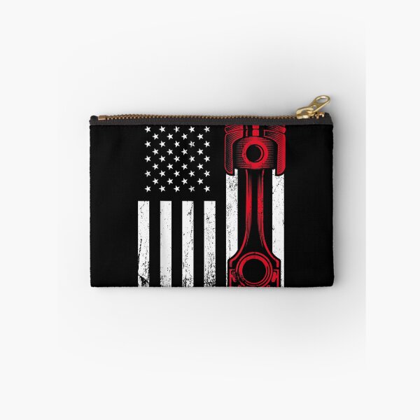 Item preview, Car Enthusiast American Flag Piston Muscle Car designed and sold by RomishiAurra.