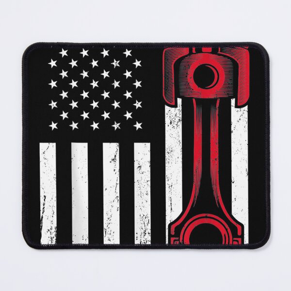 Item preview, Car Enthusiast American Flag Piston Muscle Car designed and sold by RomishiAurra.
