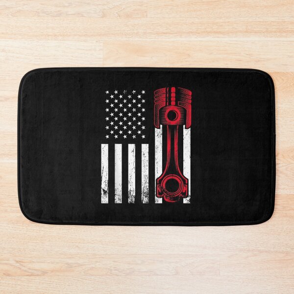 Item preview, Car Enthusiast American Flag Piston Muscle Car designed and sold by RomishiAurra.