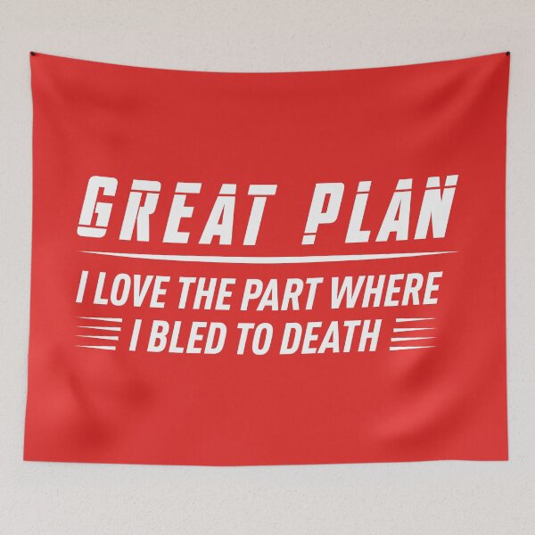 Item preview, Great Plan! (Red BG) designed and sold by FilipeFerreira.