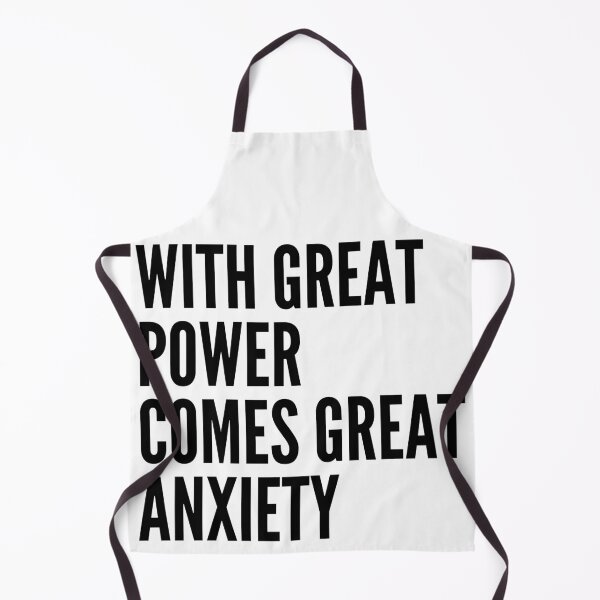 Item preview, With great power comes great ANXIETY (black) designed and sold by iwaya-bazaar.