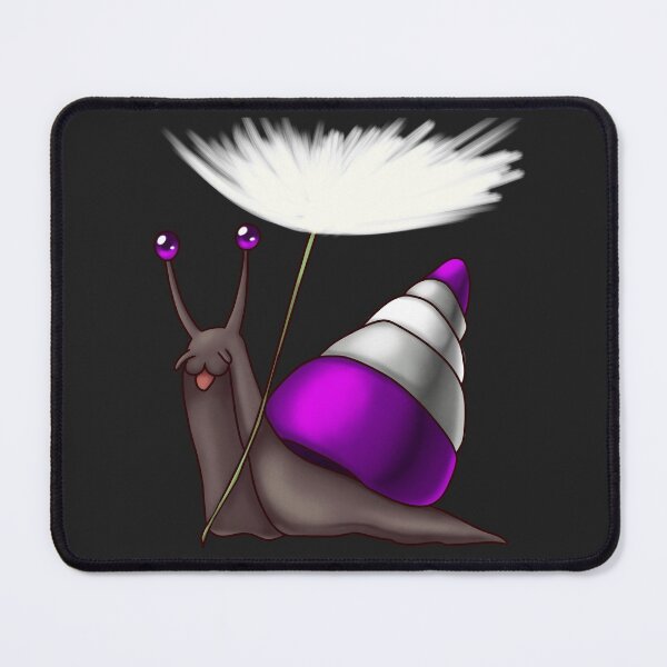 Item preview, Graysexual Gray-ace Pride Snail with Dandelion Seed designed and sold by PrideSnails.