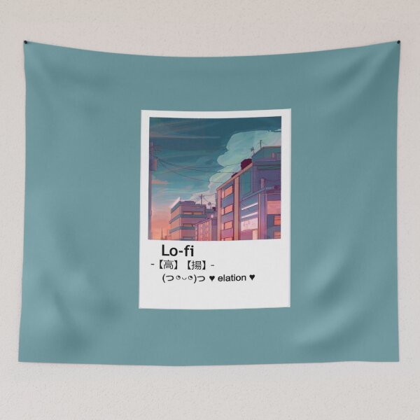 Item preview, SUNSET:aesthetic japanese cities wallpapers Osaka tokyo Lo-fi designed and sold by Design Repo.