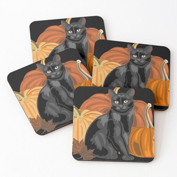 Item preview, Cat with Pumpkins - Halloween designed and sold by Paolards.
