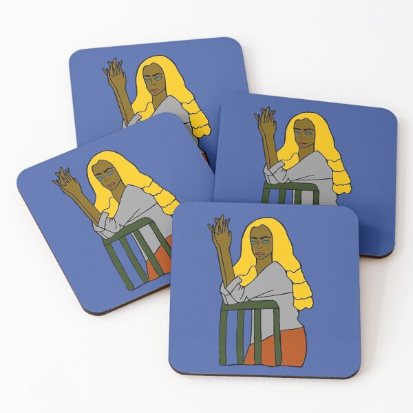Item preview, Mujer empoderada - Cabello amarillo con modo estresante designed and sold by drawkwardly.