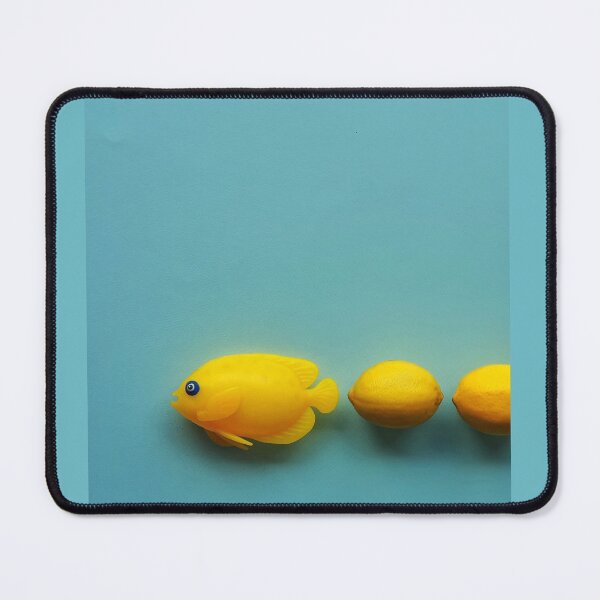 Item preview, Three yellow angel fish swimming to the left designed and sold by orangerinka.