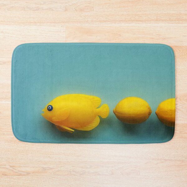 Item preview, Three yellow angel fish swimming to the left designed and sold by orangerinka.