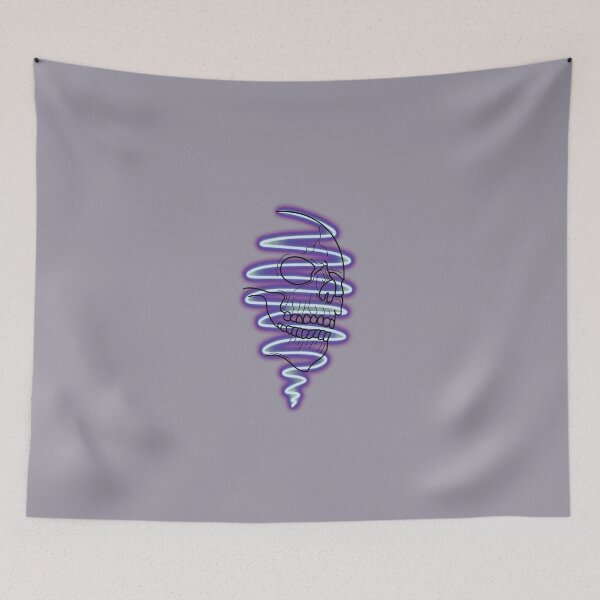 Item preview, Purple neon skull designed and sold by BV-creas.