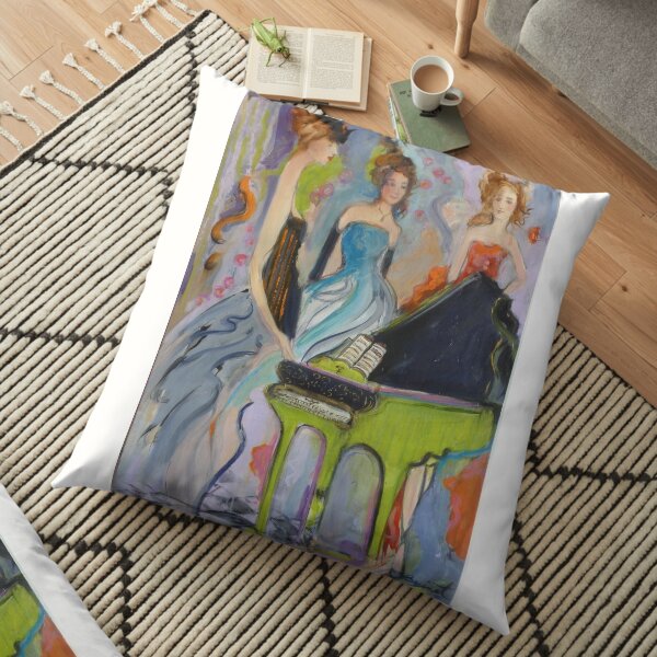 The Green Piano Floor Pillow