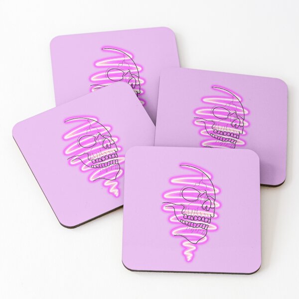 Item preview, Pink neon skull designed and sold by BV-creas.