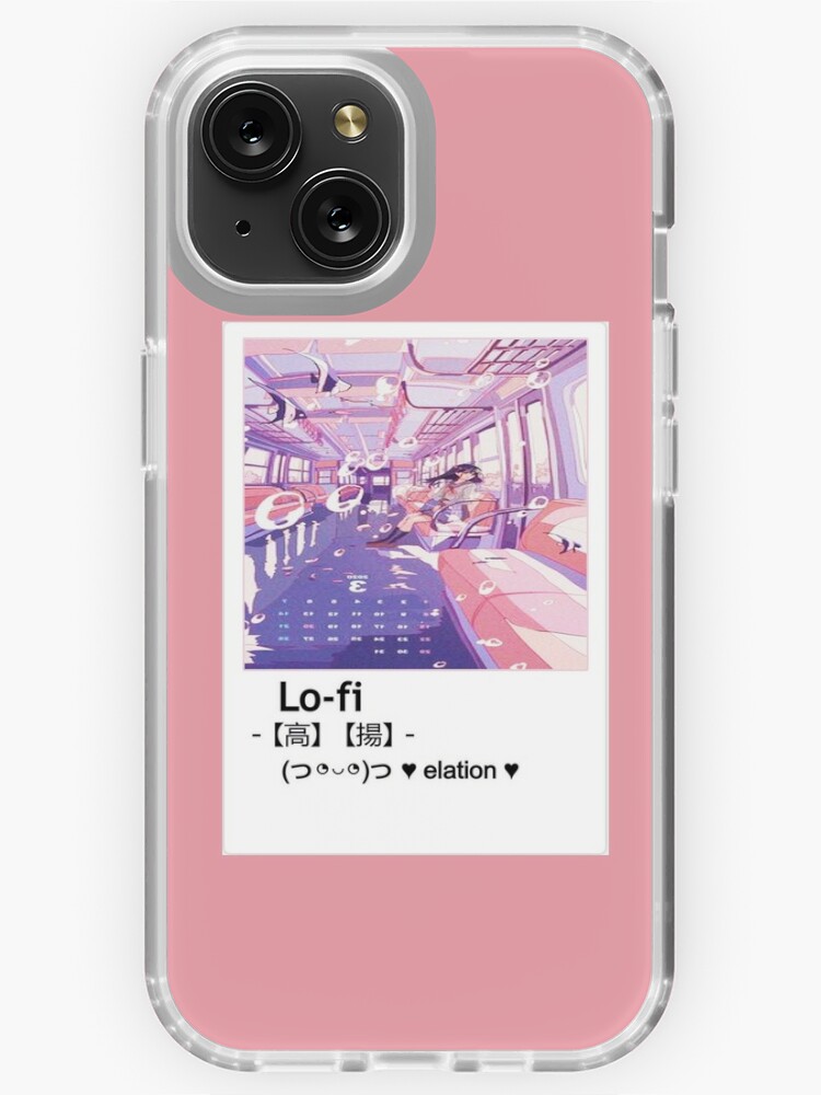 Coque iPhone avec l'œuvre « Pink aesthetic case » de l'artiste