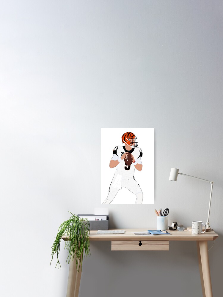 Buy Joe Burrow Cincinnati Bengals Football White Jersey Poster Online in  India 