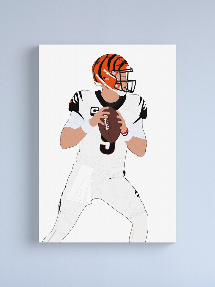 Joe Burrow - Cincinnati Bengals Oil on Canvas Canvas Print