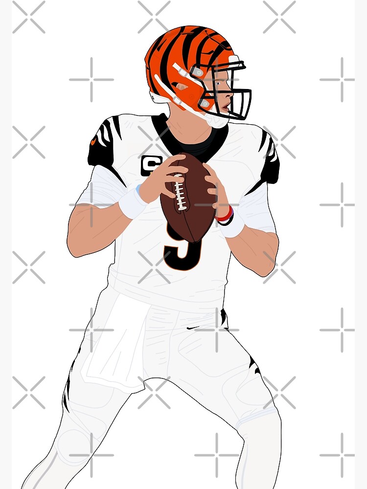 Joe Burrow Bengals White' Poster for Sale by ryanclark12