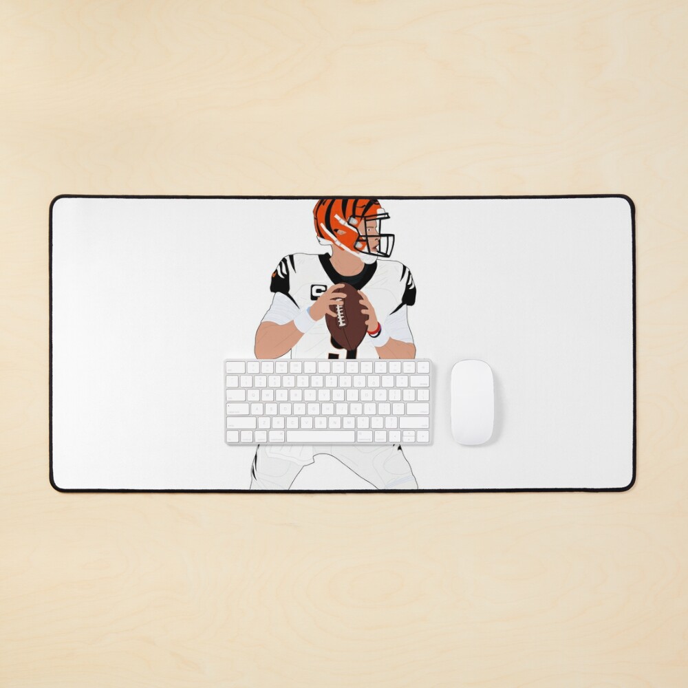 Joe Burrow white Bengal tiger digital print