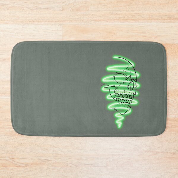Item preview, Green neon skull designed and sold by BV-creas.