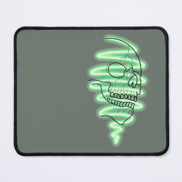 Item preview, Green neon skull designed and sold by BV-creas.