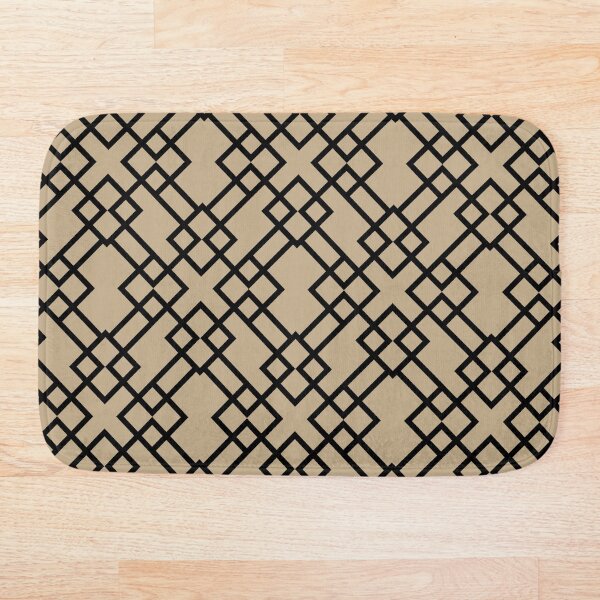 Artikelvorschau, Black and Tan Minimal Line Art Pattern Pairs HGTV 2022 Trending Color Whole Wheat HGSW2186 - Colour Trends - Hue - Shade entworfen und verkauft von ColorOfTheYears.