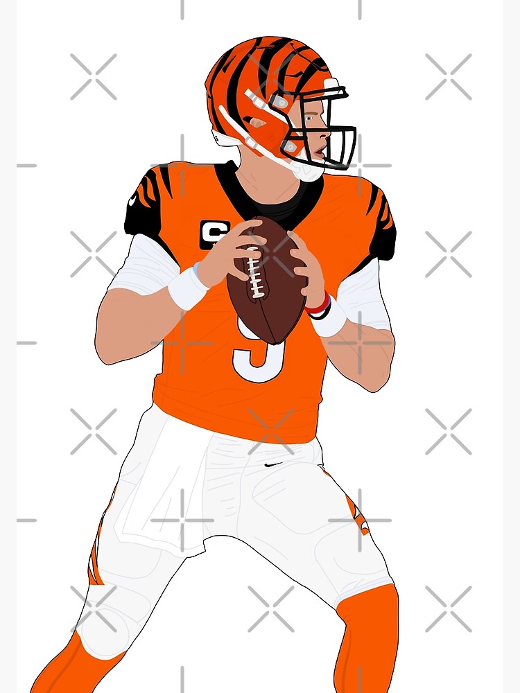 Joe Burrow Orange Bengals Jersey - #9 Joe Burrow Lightweight Sweatshirt | Redbubble