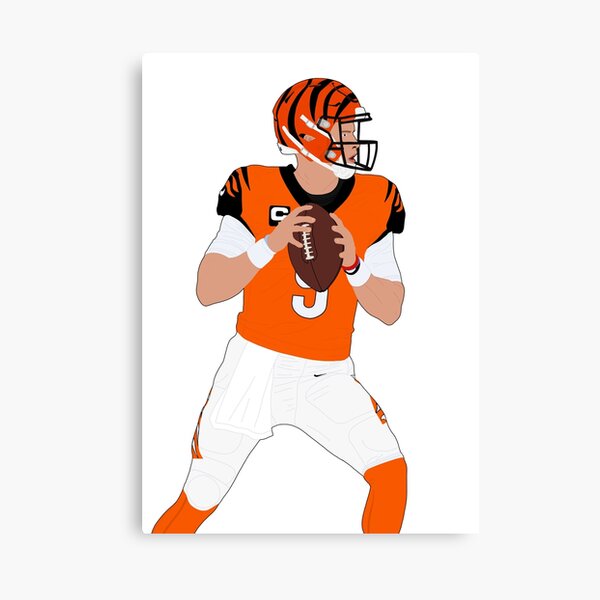 Joe Burrow LSU Tigers / Bengals 5/5 ACEO Fine Art Print By:Q White Jersey