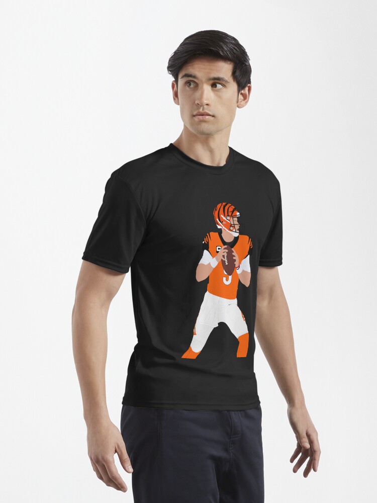 Joe Burrow Bengals Orange Active T-Shirt for Sale by ryanclark12