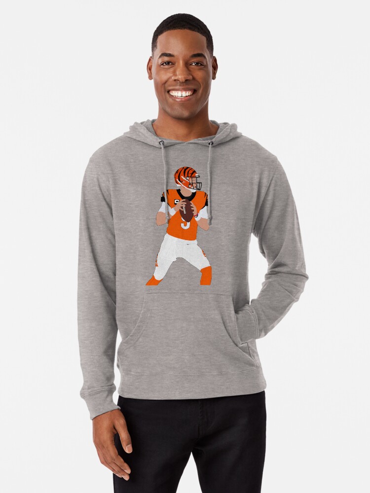 Joe Burrow Bengals Orange Lightweight Hoodie for Sale by ryanclark12