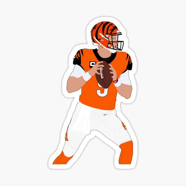 Joe Burrow Sticker Decal Bengals Joey B funny decal 3x4"