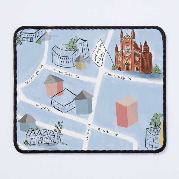 Item preview, Istanbul Map 01 | Painting style designed and sold by Lena Morf.