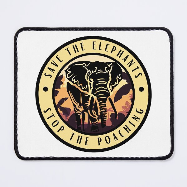 Item preview, Save the Elephants, Stop the Poaching designed and sold by Renatas Traideris.