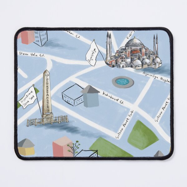 Item preview, Istanbul Map 03 | Painting style designed and sold by Lena Morf.