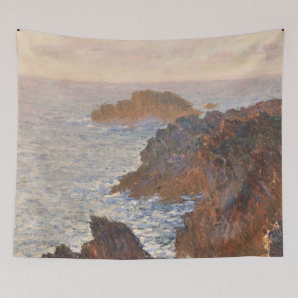 Item preview, Impressionist Art Rocks at Belle-Isle, Port-Domois (1886) by Claude Monet designed and sold by Designedbysm.
