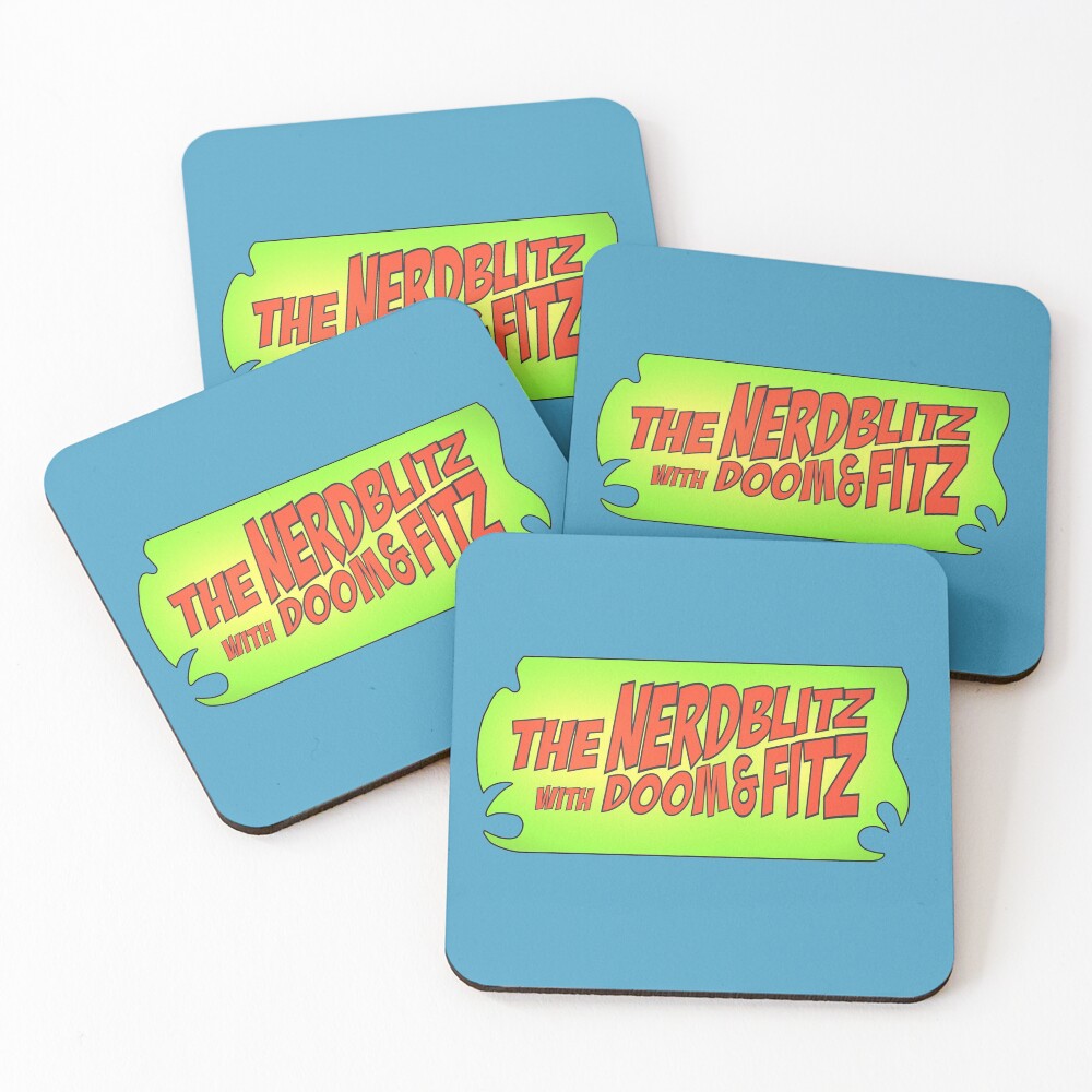 Item preview, Coasters (Set of 4) designed and sold by nerdblitzpod.
