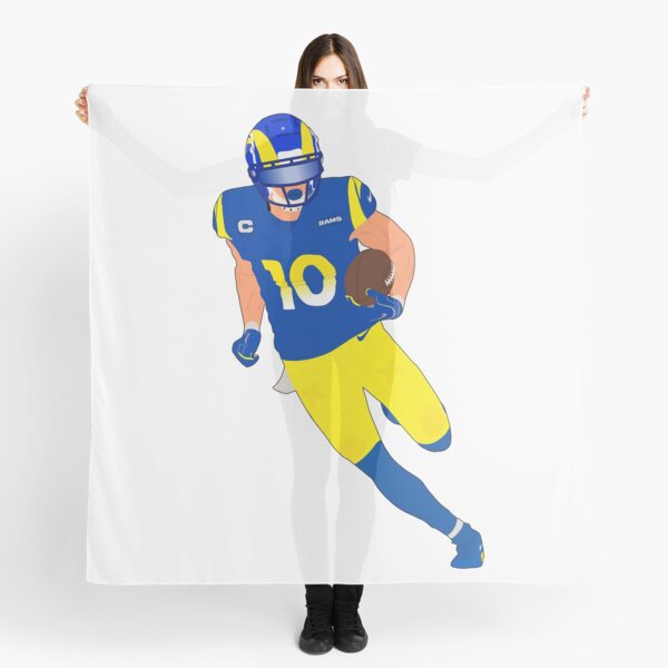 : Cooper Kupp #10 LA Los Angeles Football T-Shirt Cotton Jersey  (Small, Blue) : Clothing, Shoes & Jewelry