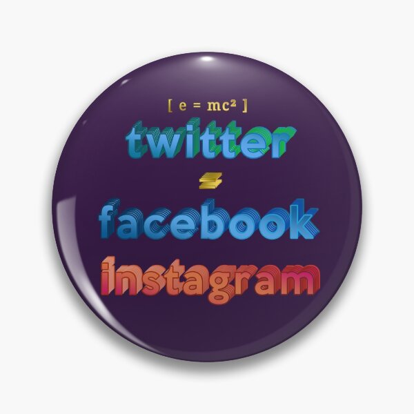 Item preview, E=MC² - Twitter = Facebook n' Instagram designed and sold by VkScript.
