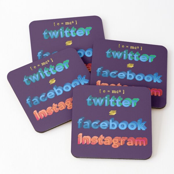 Item preview, E=MC² - Twitter = Facebook n' Instagram designed and sold by VkScript.