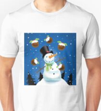 Juggling Snowman Unisex T-Shirt