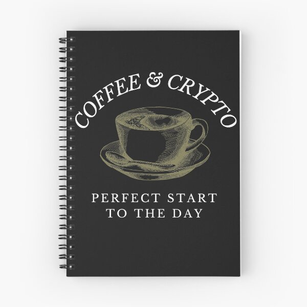 Item preview, Coffee and Crypto Cryptocurrency Design designed and sold by Funny-Tees4U.