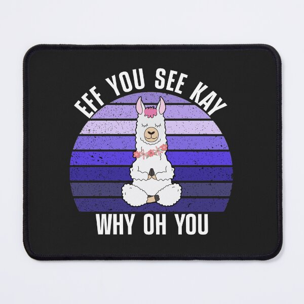 Item preview, Eff You See Kay Why Oh You Vintage funny cute gift love yoga llama designed and sold by FILUN.