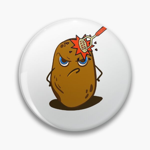 Item preview, Angry Cute Spud Potato  designed and sold by Beluved.