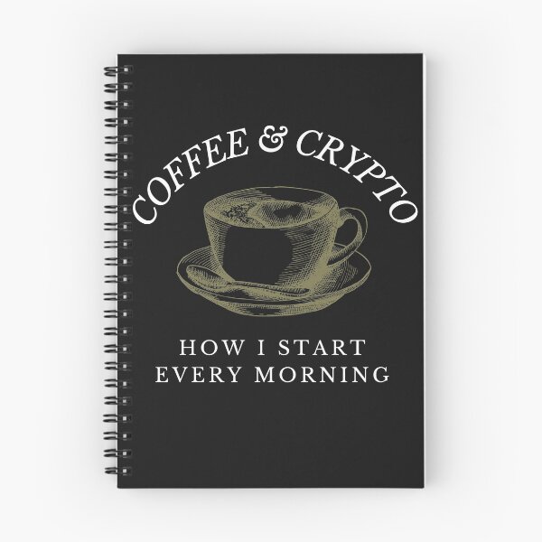 Item preview, Coffee and Crypto Cryptocurrency Design designed and sold by Funny-Tees4U.