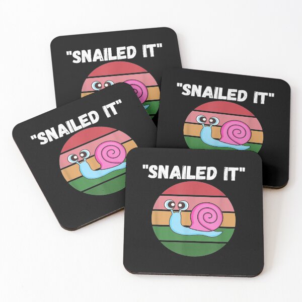 Item preview, Snailed it Spirit Animal Funny Snail Slug Lazy Puns  designed and sold by Kordowski.