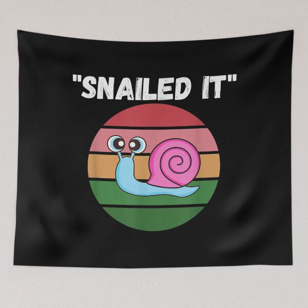 Item preview, Snailed it Spirit Animal Funny Snail Slug Lazy Puns  designed and sold by Kordowski.