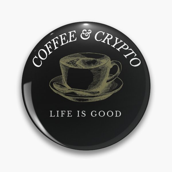 Item preview, Coffee and Crypto Cryptocurrency Design designed and sold by Funny-Tees4U.