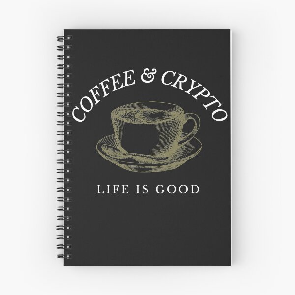 Item preview, Coffee and Crypto Cryptocurrency Design designed and sold by Funny-Tees4U.